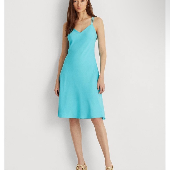 RALPH LAUREN 100%silk Dress Brand new !!! Perfect dress for Valentine’s Day - Picture 2 of 9